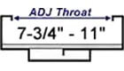 7-3/4" - 11"